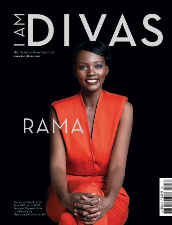 Rama Yade en phalaenopsis pour le magazine DIVAS
