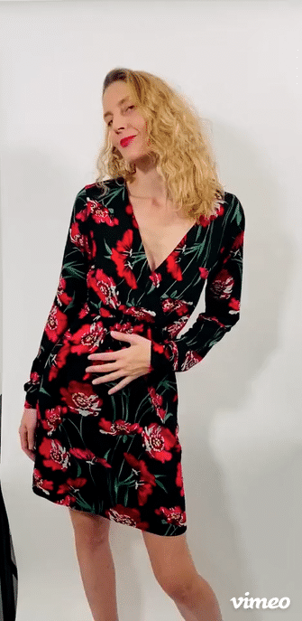 Robe AMELIA pivoines Phalaenopsis Paris by Maëlle Pansard