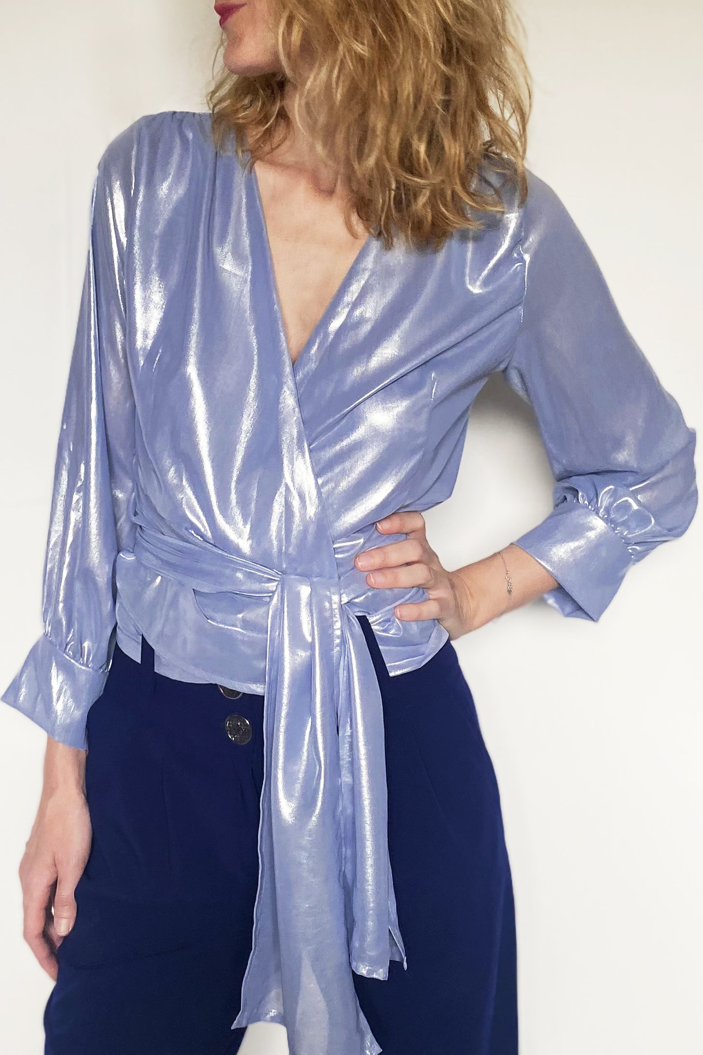 Cache-coeur ZOE irisé gris - Dernières pièces !