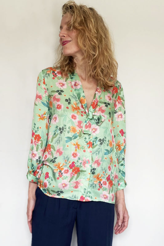 Chemise SUZIE floral green