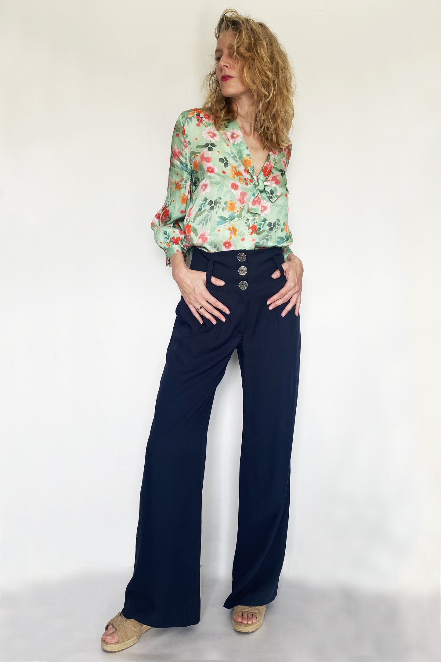 Chemise SUZIE floral green