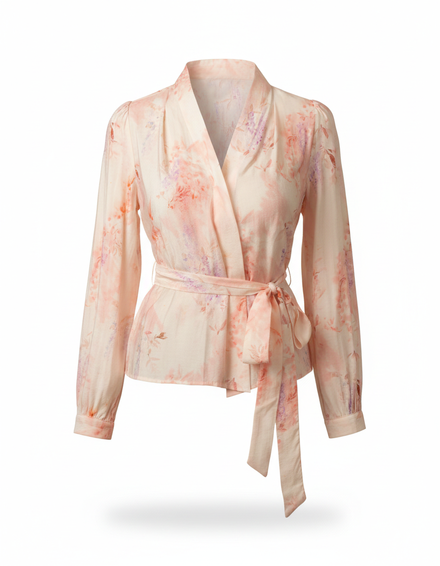 Blouse cache-coeur KIMA