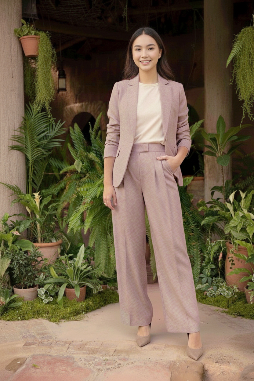 Ensemble_Tailleur_Veste_droite_ADONIS_rose poudré