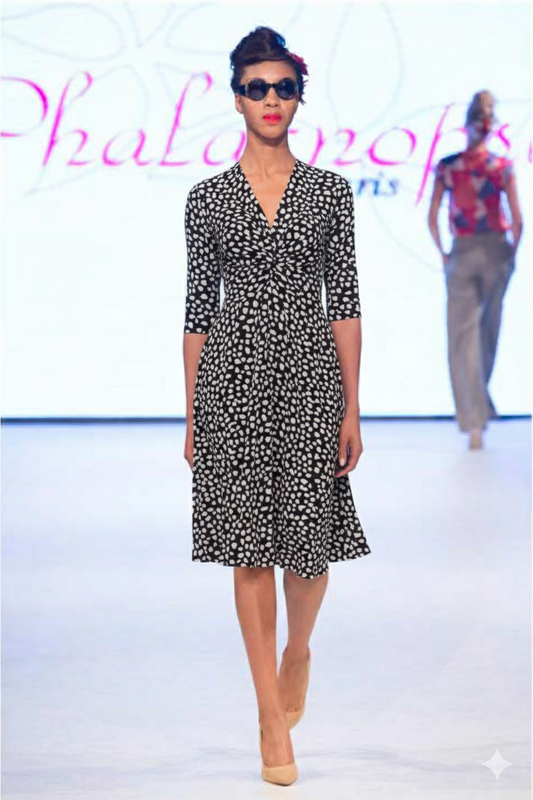 Robe ANETA graphique (EDITION LIMITEE)