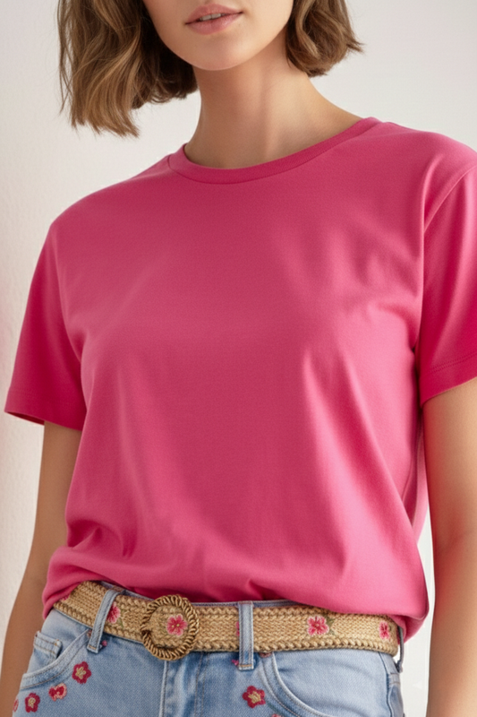 Tee-shirt SIA à col rond en coton bio