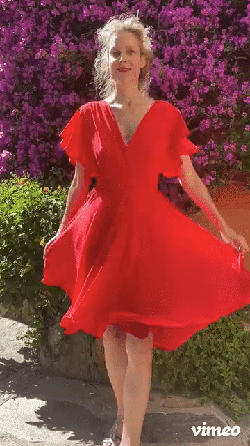 Rode EVA-jurk