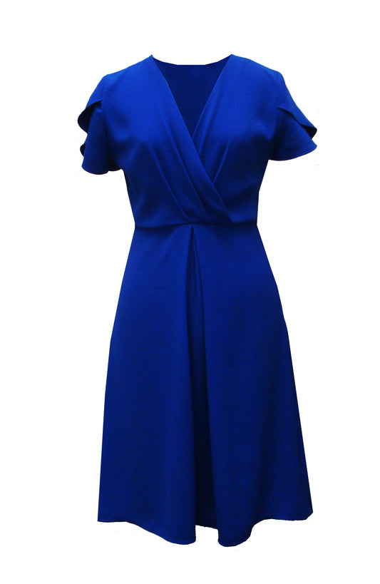 Robe Elise - Phalaenopsis Paris - robe de ceremonie, robe fait main, collection capsule, robe bleu roi, robe reines du shopping