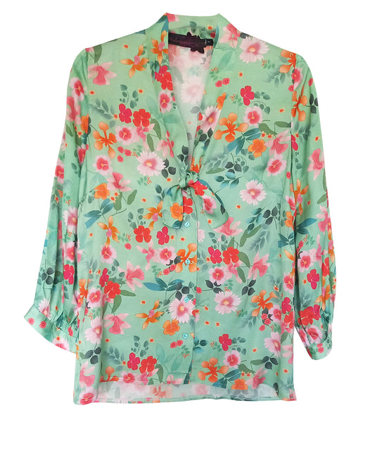 Chemise SUZIE floral green