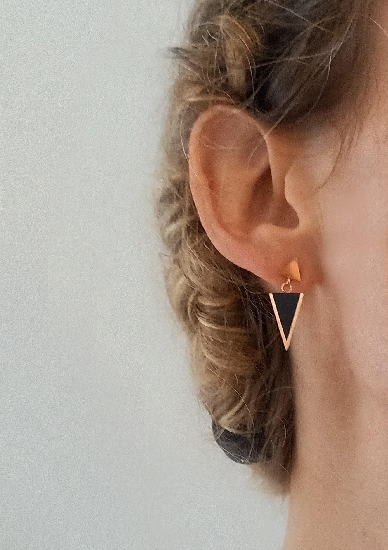 Boucles d'oreilles PYRAMIDE - PhalaenopsisParis